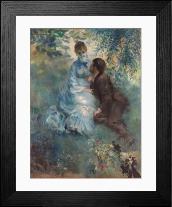 Framed Print : Lovers (Idyll), 1875. Artist: Renoir, Pierre Auguste (1841-1919) Framed Print : Lovers (Idyll), 1875. Artist: Renoir, Pierre Auguste (1841-1919)