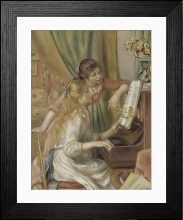 Framed Print : Young Girls at the Piano, 1892. Artist: Renoir, Pierre Auguste (1841-1919) Framed Print : Young Girls at the Piano, 1892. Artist: Renoir, Pierre Auguste (1841-1919)