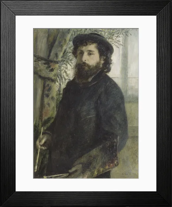 Framed Print : Portrait of Claude Monet, 1875. Artist: Renoir, Pierre Auguste (1841-1919) Framed Print : Portrait of Claude Monet, 1875. Artist: Renoir, Pierre Auguste (1841-1919)