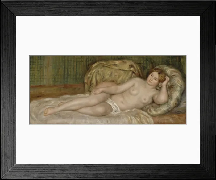 Framed Print : Large Nude (Grand nu), 1907. Artist: Renoir, Pierre Auguste (1841-1919) Framed Print : Large Nude (Grand nu), 1907. Artist: Renoir, Pierre Auguste (1841-1919)