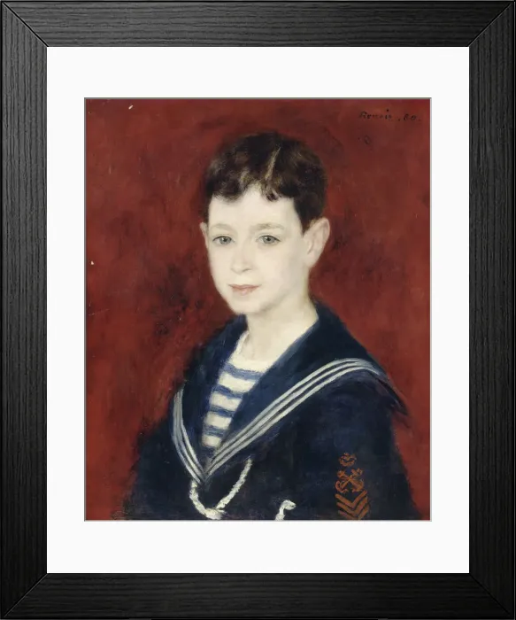 Framed Print : Fernand Halphen as a Boy, 1880. Artist: Renoir, Pierre Auguste (1841-1919) Framed Print : Fernand Halphen as a Boy, 1880. Artist: Renoir, Pierre Auguste (1841-1919)