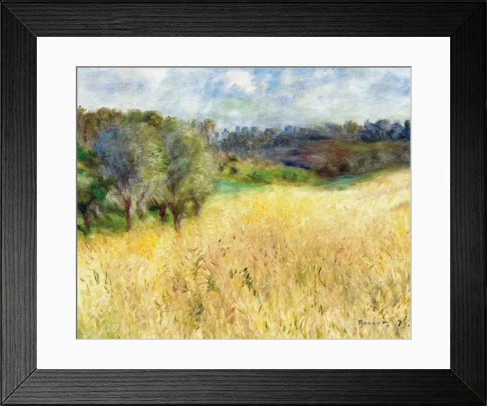 Framed Print : Wheatfield, 1879. Artist: Renoir, Pierre Auguste (1841-1919) Framed Print : Wheatfield, 1879. Artist: Renoir, Pierre Auguste (1841-1919)
