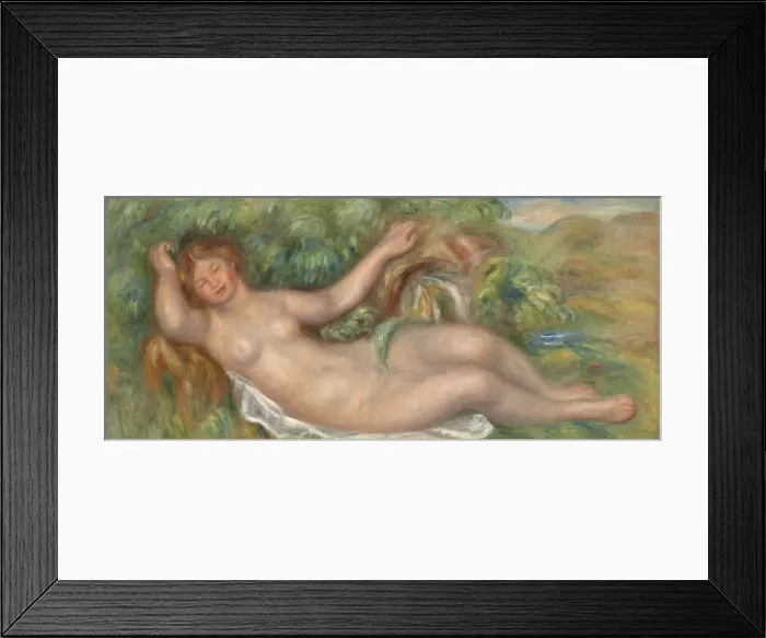 Framed Print : La source (Nu allonge), c. 1902. Artist: Renoir, Pierre Auguste (1841-1919) Framed Print : La source (Nu allonge), c. 1902. Artist: Renoir, Pierre Auguste (1841-1919)