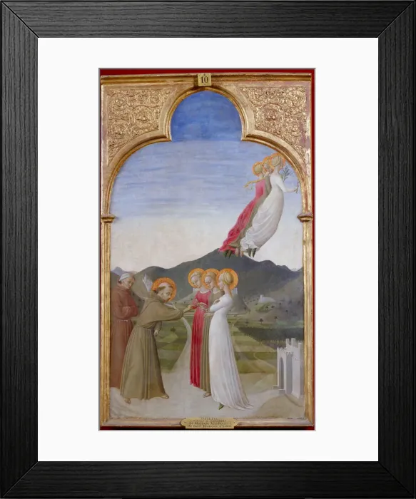Framed Print : The Mystical Marriage Of St. Francis Of Assisi, 1444. Artist: Sassetta (1392-1450) Framed Print : The Mystical Marriage Of St. Francis Of Assisi, 1444. Artist: Sassetta (1392-1450)