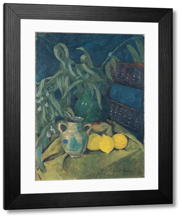 Framed Print : Synchrony in Green, 1913. Artist: Serusier, Paul (1864-1927) Framed Print : Synchrony in Green, 1913. Artist: Serusier, Paul (1864-1927)