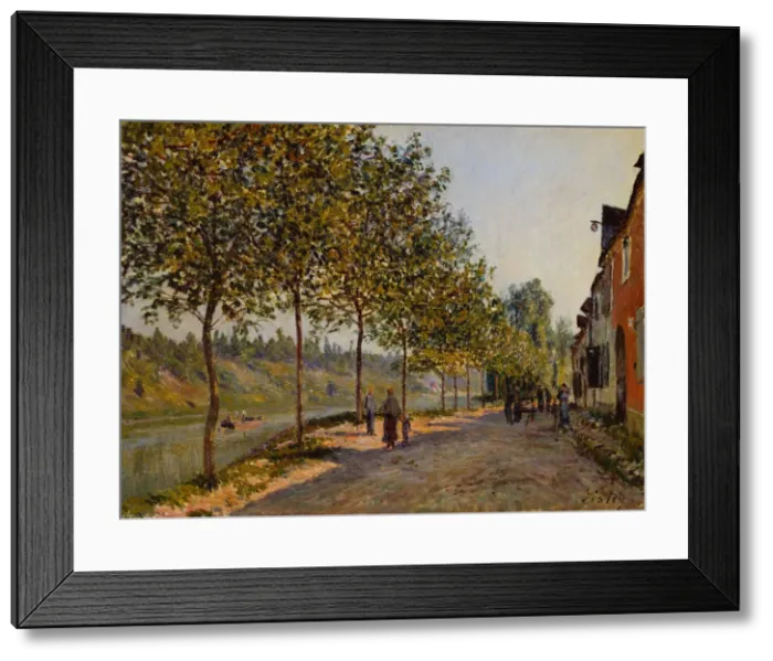 Framed Print : June Morning in Saint-Mammes, 1884. Artist: Sisley, Alfred (1839-1899) Framed Print : June Morning in Saint-Mammes, 1884. Artist: Sisley, Alfred (1839-1899)