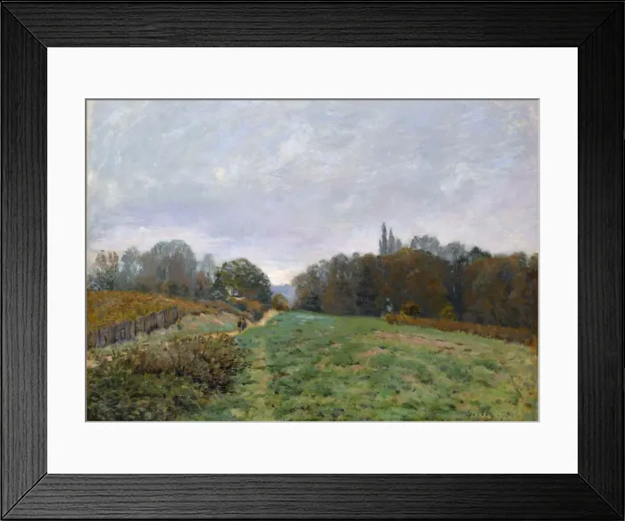 Framed Print : Landscape at Louveciennes, 1873. Artist: Sisley, Alfred (1839-1899) Framed Print : Landscape at Louveciennes, 1873. Artist: Sisley, Alfred (1839-1899)