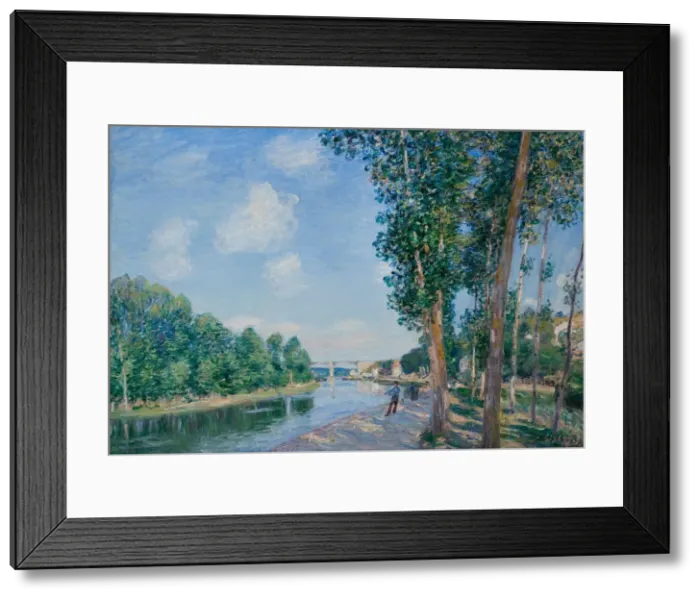 Framed Print : Saint-Mammes. June Sunshine, 1892. Artist: Sisley, Alfred (1839-1899) Framed Print : Saint-Mammes. June Sunshine, 1892. Artist: Sisley, Alfred (1839-1899)