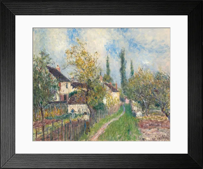 Framed Print : A path at Les Sablons, 1883. Artist: Sisley, Alfred (1839-1899) Framed Print : A path at Les Sablons, 1883. Artist: Sisley, Alfred (1839-1899)
