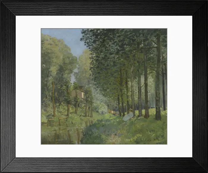 Framed Print : Rest along the Stream. Edge of the Wood, ca 1878. Artist: Sisley, Alfred (1839-1899) Framed Print : Rest along the Stream. Edge of the Wood, ca 1878. Artist: Sisley, Alfred (1839-1899)