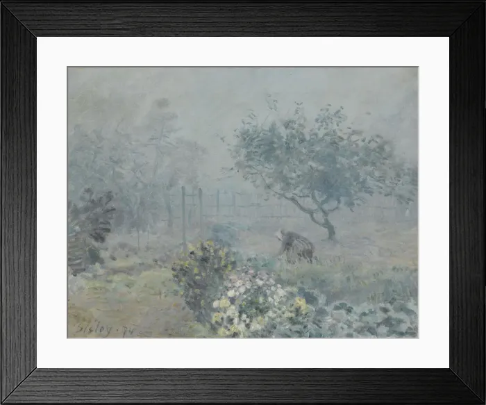 Framed Print : Fog, Voisins, 1874. Artist: Sisley, Alfred (1839-1899) Framed Print : Fog, Voisins, 1874. Artist: Sisley, Alfred (1839-1899)
