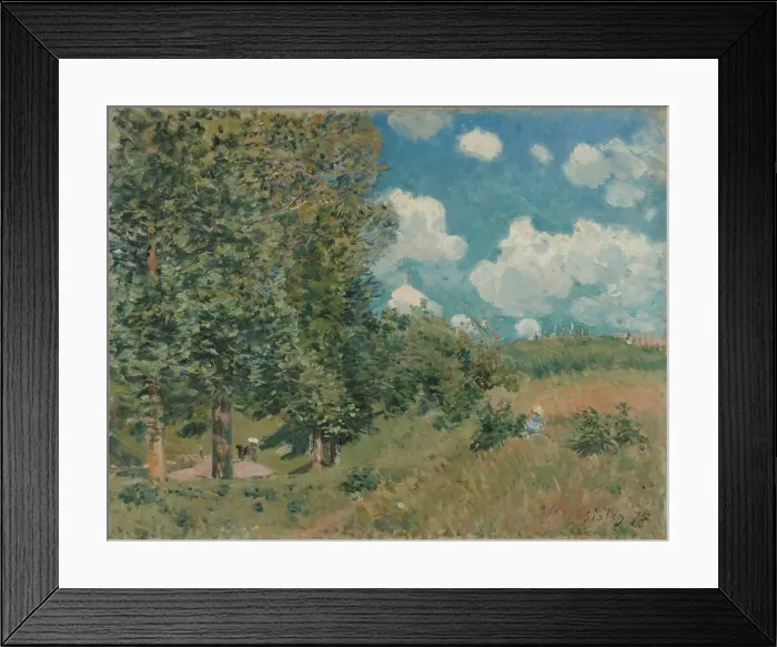 Framed Print : The Road from Versailles to Saint-Germain, 1875. Artist: Sisley, Alfred (1839-1899) Framed Print : The Road from Versailles to Saint-Germain, 1875. Artist: Sisley, Alfred (1839-1899)
