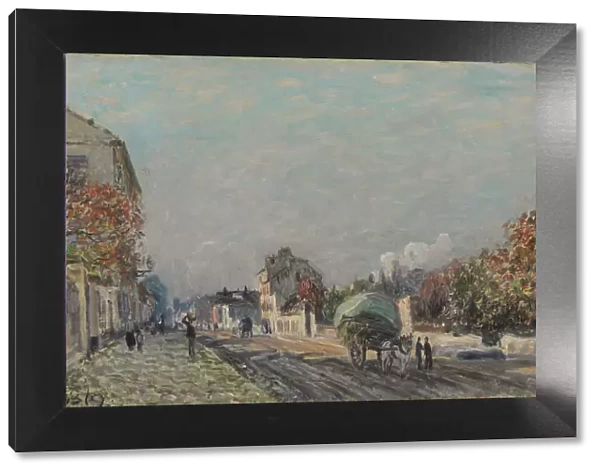 Une rue a Marly, 1876. Artist: Sisley, Alfred (1839-1899)