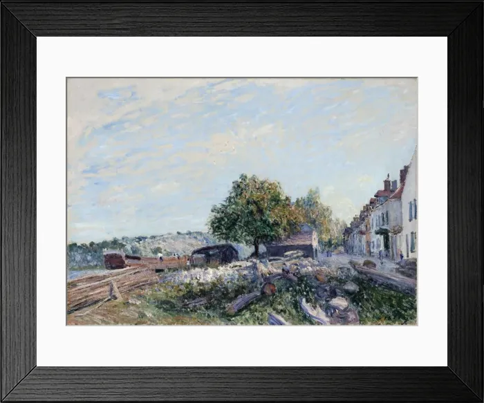 Framed Print : Saint-Mammes. Morning, 1884. Artist: Sisley, Alfred (1839-1899) Framed Print : Saint-Mammes. Morning, 1884. Artist: Sisley, Alfred (1839-1899)