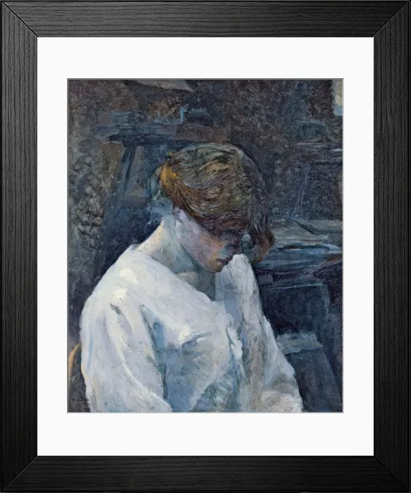 Framed Print : La Rousse in a White Blouse, 1889. Artist: Toulouse-Lautrec, Henri, de (1864-1901) Framed Print : La Rousse in a White Blouse, 1889. Artist: Toulouse-Lautrec, Henri, de (1864-1901)