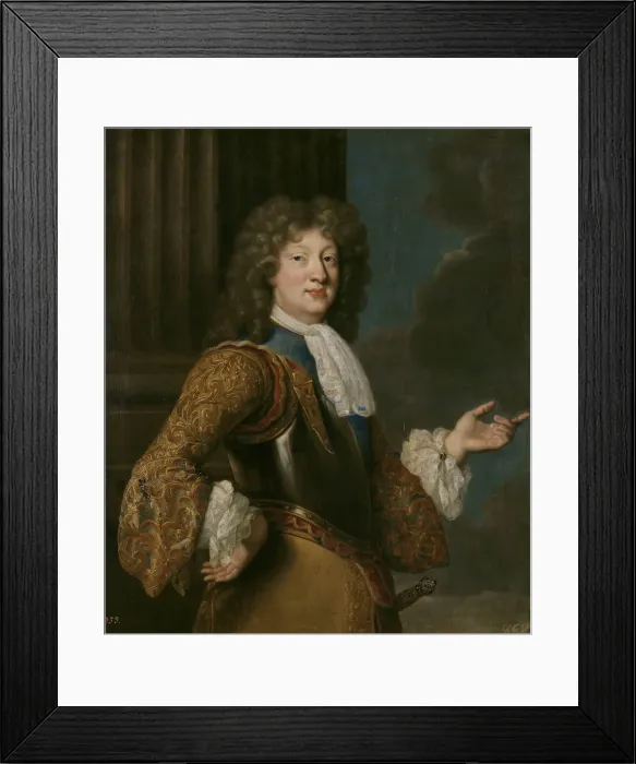 Framed Print : Portrait of Louis, Grand Dauphin of France. Artist: Troy, Francois, de (1645-1730) Framed Print : Portrait of Louis, Grand Dauphin of France. Artist: Troy, Francois, de (1645-1730)