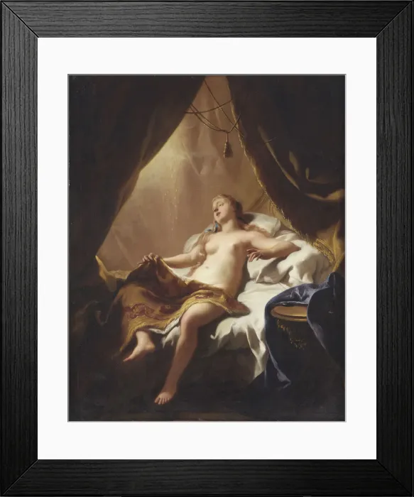 Framed Print : Danae. Artist: Troy, Jean-Francois de (1679-1752) Framed Print : Danae. Artist: Troy, Jean-Francois de (1679-1752)