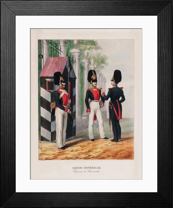 Framed Print : The Semenovsky Life-Guards Regiment, First quarter of 19th cen Artist: Vernet, Horace (1789-1863) Framed Print : The Semenovsky Life-Guards Regiment, First quarter of 19th cen Artist: Vernet, Horace (1789-1863)