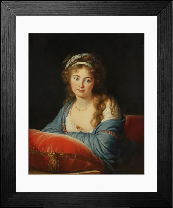 Framed Print : Portrait of Countess Yekaterina Skavronskaya, nee von Engelhardt (1761-1829), 1796. Artist: Vigee-Lebrun, Marie Louise Elisabeth (1755-1842) Framed Print : Portrait of Countess Yekaterina Skavronskaya, nee von Engelhardt (1761-1829), 1796. Artist: Vigee-Lebrun, Marie Louise Elisabeth (1755-1842)
