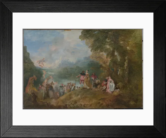Framed Print : Pilgrimage to Cythera (Embarkation for Cythera), 1717. Artist: Watteau, Jean Antoine (1684-1721) Framed Print : Pilgrimage to Cythera (Embarkation for Cythera), 1717. Artist: Watteau, Jean Antoine (1684-1721)