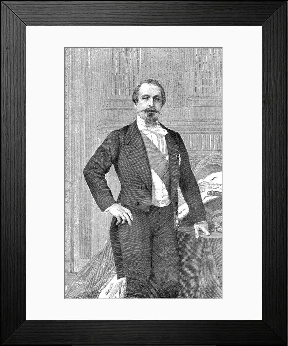Framed Print : Portrait of Emperor Napoleon III of France (1808-1873). Artist: Anonymous Framed Print : Portrait of Emperor Napoleon III of France (1808-1873). Artist: Anonymous