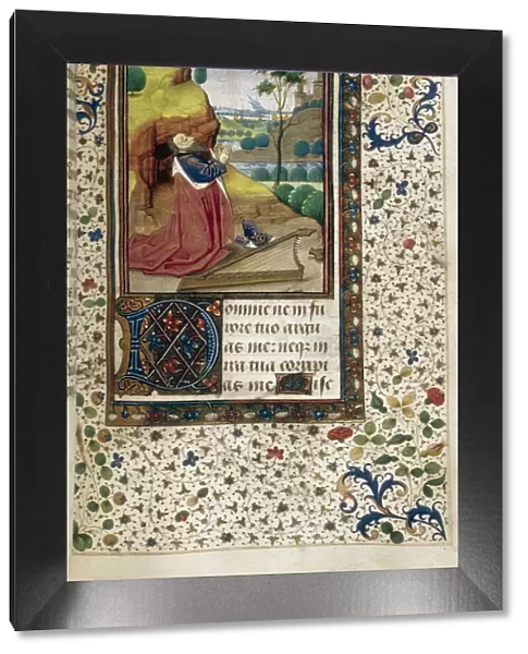 King David in prayer (Book of Hours), 1450-1499. Artist: Anonymous