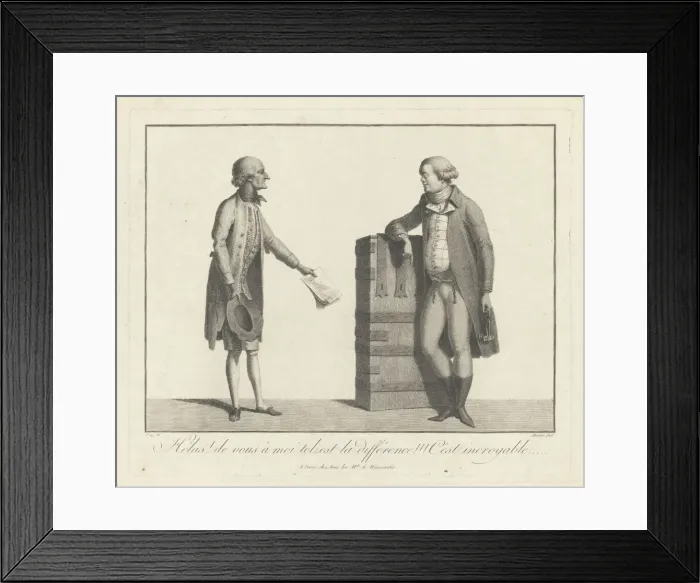 Framed Print : A Lucky and Unlucky Speculator, Second Half of the 18th cen Artist: Anonymous Framed Print : A Lucky and Unlucky Speculator, Second Half of the 18th cen Artist: Anonymous