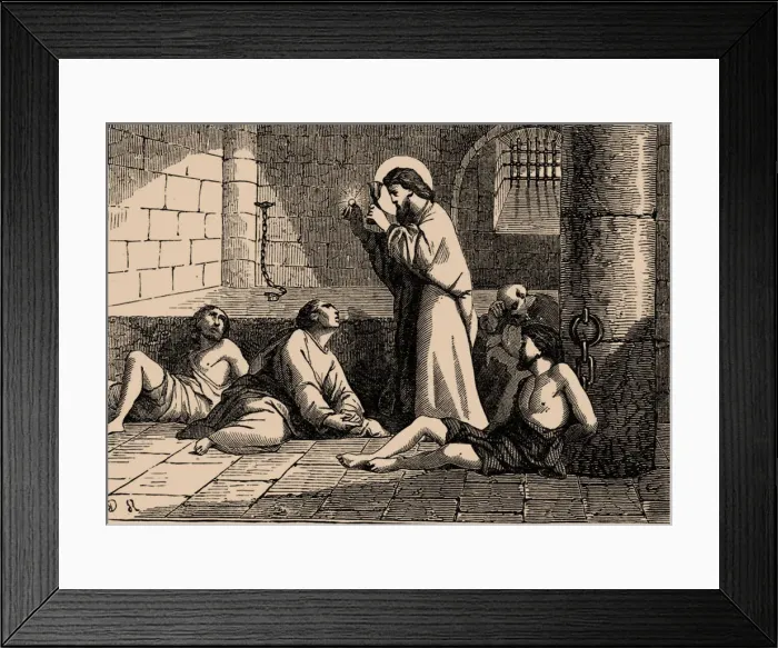 Framed Print : Saint Valentine, 19th century. Artist: Anonymous Framed Print : Saint Valentine, 19th century. Artist: Anonymous