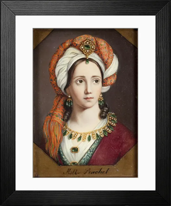 Framed Print : Elisa Rachel. Artist: Anonymous Framed Print : Elisa Rachel. Artist: Anonymous