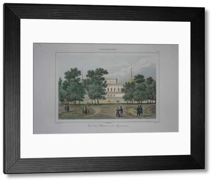 Framed Print : Saint Michaels Castle in Saint Petersburg, Early 19th cen Artist: Anonymous Framed Print : Saint Michaels Castle in Saint Petersburg, Early 19th cen Artist: Anonymous