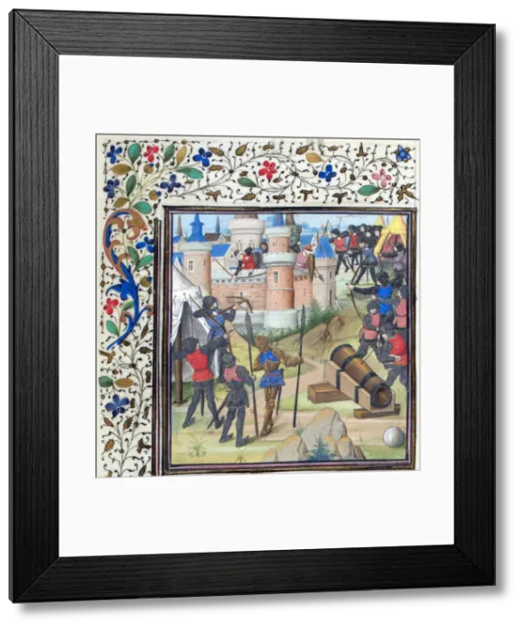 Framed Print : The Siege of Antioch. Miniature from the Historia by William of Tyre, 1460s. Artist: Anonymous Framed Print : The Siege of Antioch. Miniature from the Historia by William of Tyre, 1460s. Artist: Anonymous