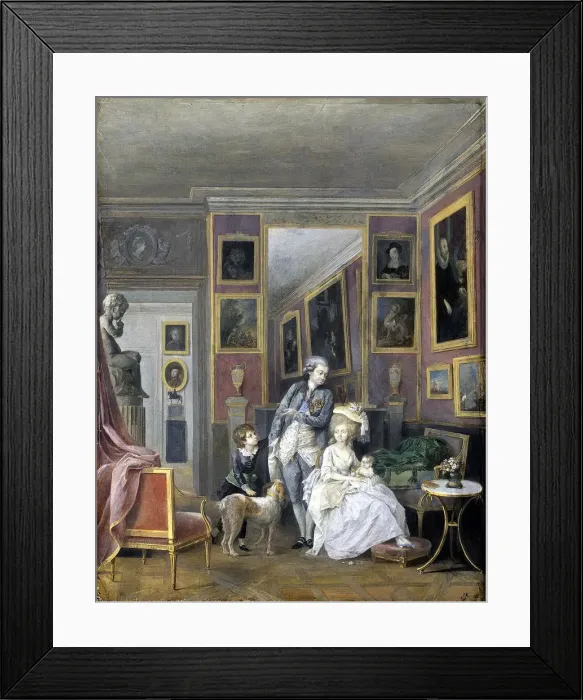Framed Print : Prince Alexander Sergeevich Stroganov with his wife Ekaterina Petrovna and children, ca 1778. Artist: Anonymous Framed Print : Prince Alexander Sergeevich Stroganov with his wife Ekaterina Petrovna and children, ca 1778. Artist: Anonymous