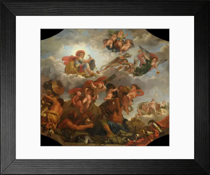 Framed Print : Mars on his chariot pulled by wolves, 1673. Artist: Audran, Claude, the Younger (1639-1684) Framed Print : Mars on his chariot pulled by wolves, 1673. Artist: Audran, Claude, the Younger (1639-1684)