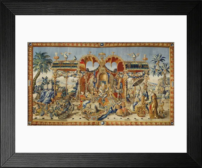 Framed Print : The Audience of the Chinese Emperor, ca 1715. Artist: Barraband, Jean II (active Early 18th cen. ) Framed Print : The Audience of the Chinese Emperor, ca 1715. Artist: Barraband, Jean II (active Early 18th cen. )