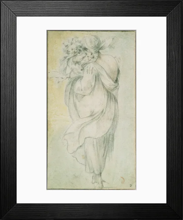 Framed Print : Gypsy with a Child, Early 17th cen Artist: Bellange, Jacques (c. 1575-1616) Framed Print : Gypsy with a Child, Early 17th cen Artist: Bellange, Jacques (c. 1575-1616)