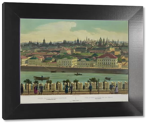 View of Zamoskvorechye from the Kremlin Wall (from a panoramic view of Moscow in 10 parts), ca 1848. Artist: Benoist, Philippe (1813-after 1879)