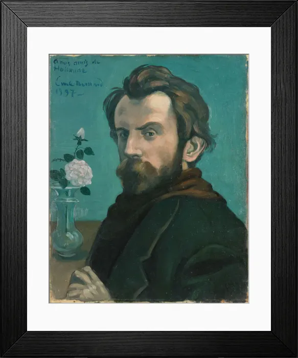 Framed Print : Self-Portrait, 1897. Artist: Bernard, Emile (1868-1941) Framed Print : Self-Portrait, 1897. Artist: Bernard, Emile (1868-1941)