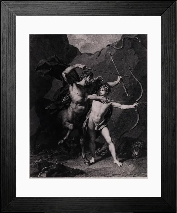 Framed Print : The Education of Achilles, 1794. Artist: Bervic, Charles Clement (1756-1822) Framed Print : The Education of Achilles, 1794. Artist: Bervic, Charles Clement (1756-1822)