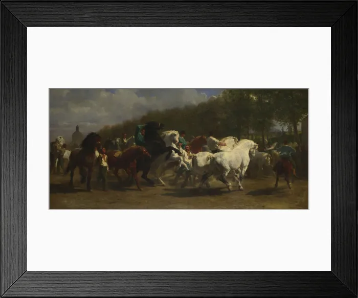 Framed Print : The Horse Fair, 1855. Artist: Bonheur, Rosalie (Rosa) (1822-1899) Framed Print : The Horse Fair, 1855. Artist: Bonheur, Rosalie (Rosa) (1822-1899)