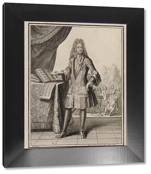 Composer Jean-Baptiste Lully, before 1711. Artist: Bonnart, Henri (1642-1711)