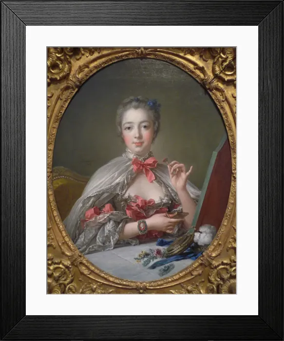 Framed Print : Portrait of the Marquise de Pompadour (1721-1764), 1750. Artist: Boucher, Francois (1703-1770) Framed Print : Portrait of the Marquise de Pompadour (1721-1764), 1750. Artist: Boucher, Francois (1703-1770)