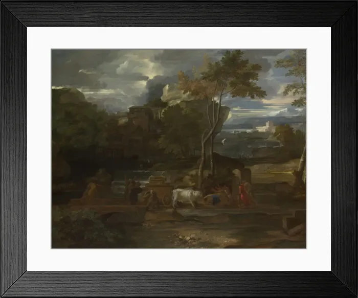 Framed Print : The Return of the Ark, 1659. Artist: Bourdon, Sebastien (1616-1671)