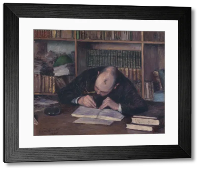 Framed Print : Portrait of the Bookseller E. J. Fontaine, 1885. Artist: Caillebotte, Gustave (1848-1894) Framed Print : Portrait of the Bookseller E. J. Fontaine, 1885. Artist: Caillebotte, Gustave (1848-1894)