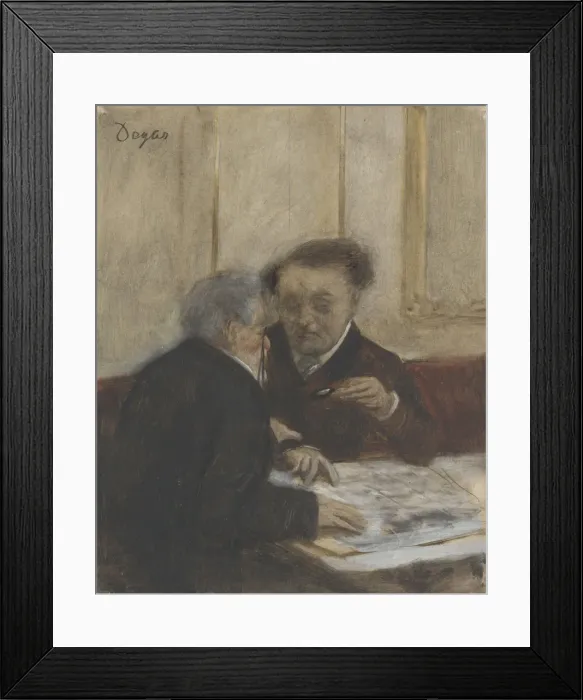 Framed Print : At the Cafe Chateaudun, c. 1870. Artist: Degas, Edgar (1834-1917) Framed Print : At the Cafe Chateaudun, c. 1870. Artist: Degas, Edgar (1834-1917)