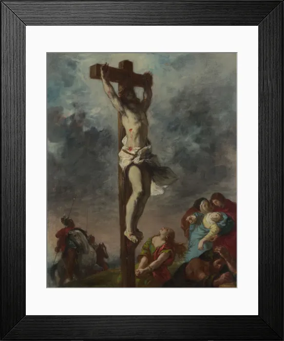 Framed Print : Christ on the Cross, 1853. Artist: Delacroix, Eugene (1798-1863) Framed Print : Christ on the Cross, 1853. Artist: Delacroix, Eugene (1798-1863)