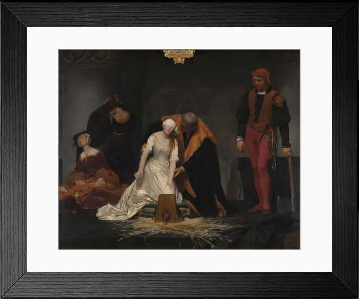 Framed Print : The Execution of Lady Jane Grey, 1833. Artist: Delaroche, Paul Hippolyte (1797-1856) Framed Print : The Execution of Lady Jane Grey, 1833. Artist: Delaroche, Paul Hippolyte (1797-1856)