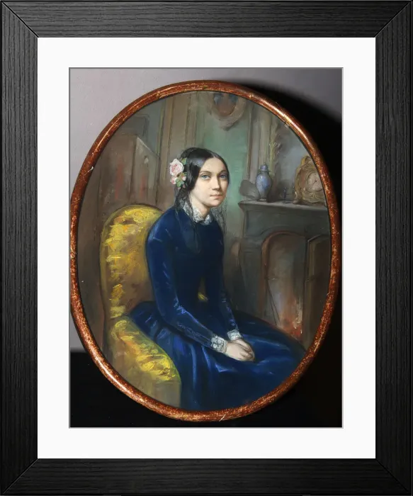 Framed Print : Portrait of Idalia Poletika, 1848. Artist: Dessain, Emile Francois (1808-1882) Framed Print : Portrait of Idalia Poletika, 1848. Artist: Dessain, Emile Francois (1808-1882)
