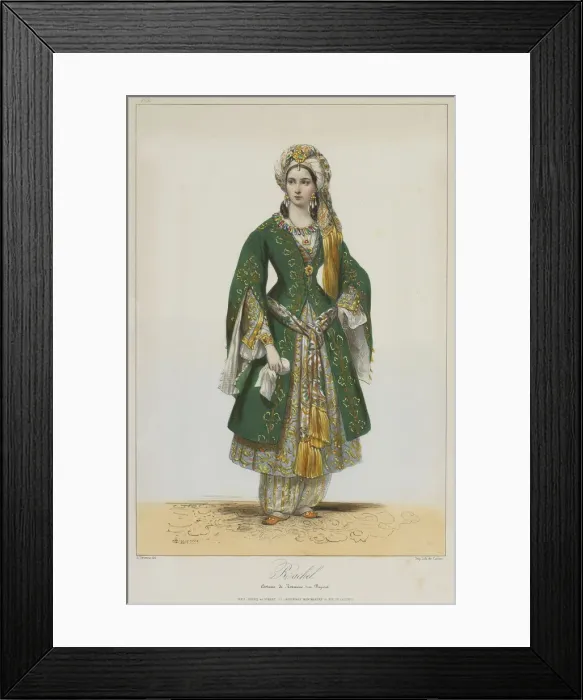 Framed Print : Elisa Rachel as Roxane in Bajazet by Racine, 1838. Artist: Deveria, Achille (1800-1857) Framed Print : Elisa Rachel as Roxane in Bajazet by Racine, 1838. Artist: Deveria, Achille (1800-1857)