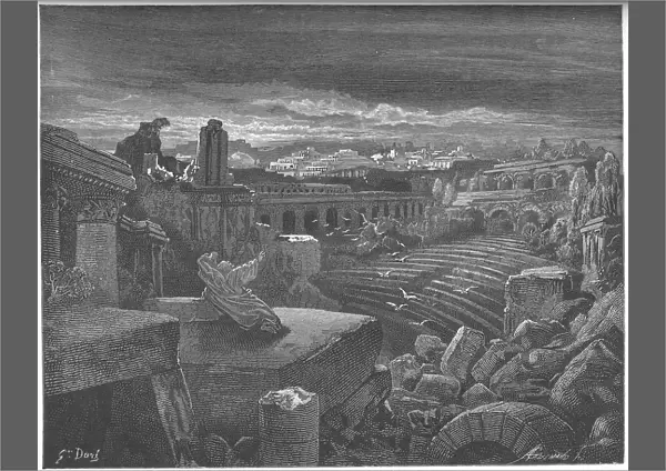 Isaiahs Vision of the Destruction of Babylon, 1897. Artist: Dore, Gustave (1832-1883)