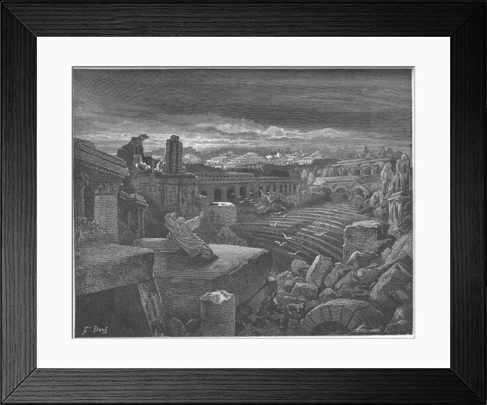 Framed Print : Isaiahs Vision of the Destruction of Babylon, 1897. Artist: Dore, Gustave (1832-1883) Framed Print : Isaiahs Vision of the Destruction of Babylon, 1897. Artist: Dore, Gustave (1832-1883)